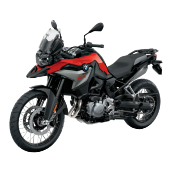 BMW Motorrad F 850 GS 2022 Betriebsanleitung