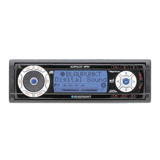 Blaupunkt Modena MP54 Einbauanleitung