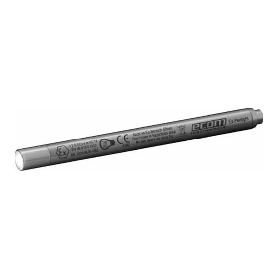 Ecom Ex-Penlight Bedienungsanleitung