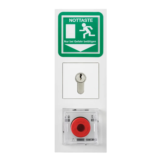 GEZE SecuLogic TZ 320 Montage, Bedienung