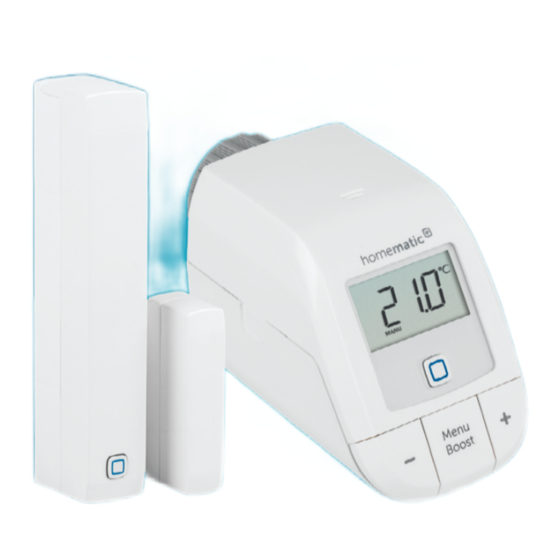 HomeMatic IP HmIP-eTRV-B-2 Installations- Und Bedienungsanleitung