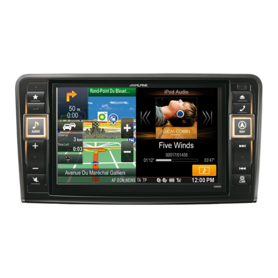 Alpine X800D Kurzanleitung