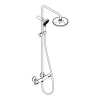 HANSGROHE Vernis Shape Showerpipe 230 1jet 26286 Serie Gebrauchsanleitung, Montageanleitung