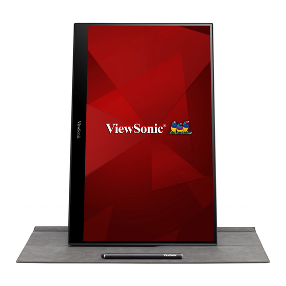ViewSonic TD1655 Bedienungsanleitung