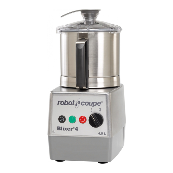 Robot Coupe Blixer 4 V.V. A Bedienungsanleitung