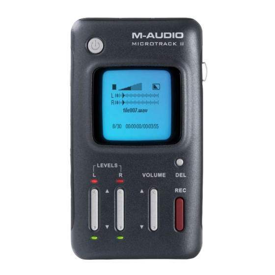 M-Audio Microtrack II Betriebshandbuch
