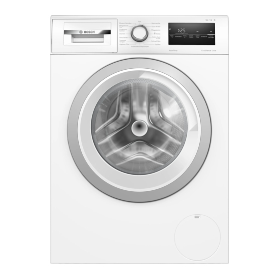 Bosch WAN28K03 Gebrauchs- Und Montageanleitung