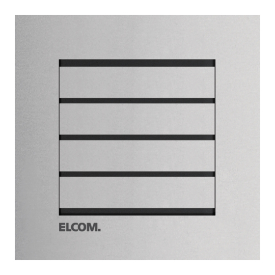 ELCOM RE..410Y Bedienungsanleitung