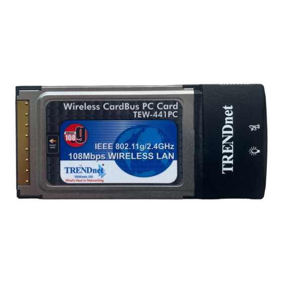 TRENDnet TEW-441PC Kurzinstallationsanleitung
