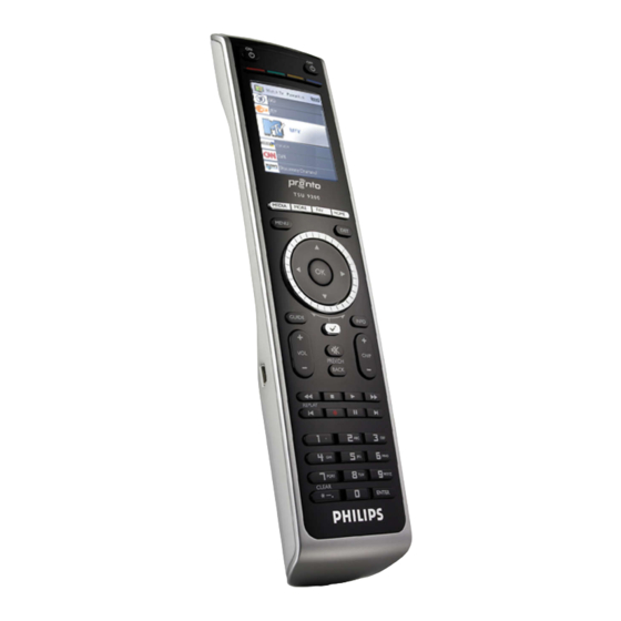 Philips pronto TSU9200 Kurzanleitung