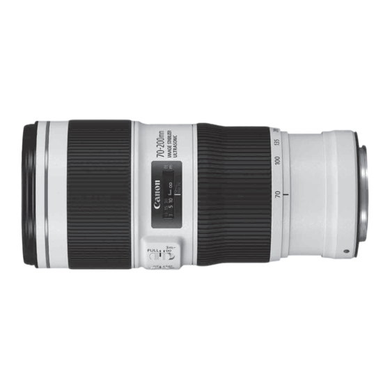 Canon EF LENS EF70-200mm f/4L IS II USM Bedienungsanleitung