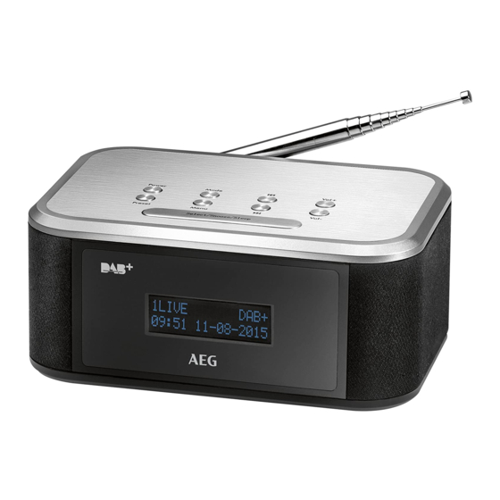 AEG MRC 4148 DAB plus Bedienungsanleitung