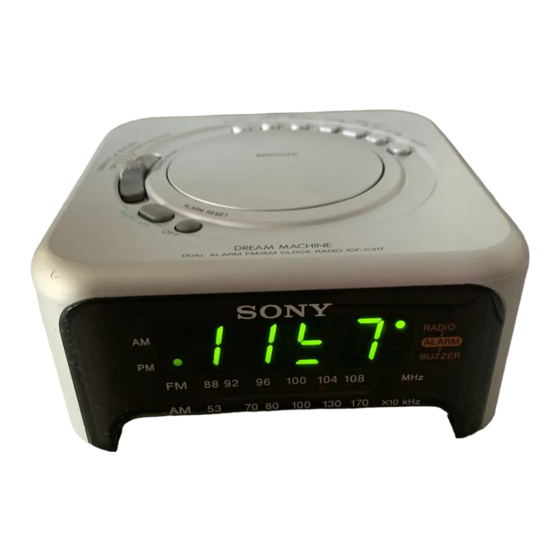 Sony ICF-C317 Bedienungsanleitung