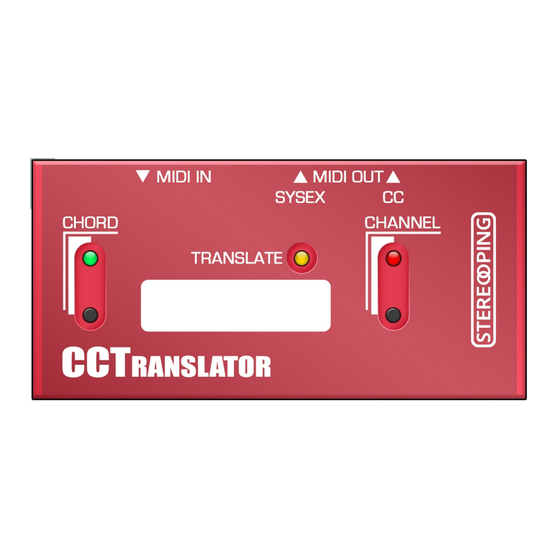 Stereoping MIDI TOOLS CCTranslator Bedienungsanleitung