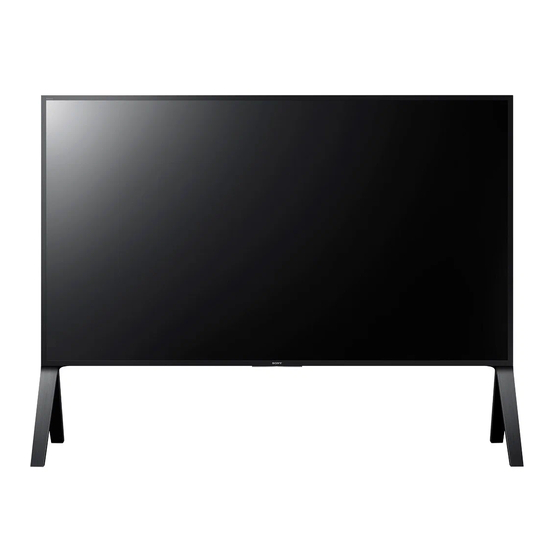 Sony BRAVIA KD-100ZD9 Referenz-Anleitung