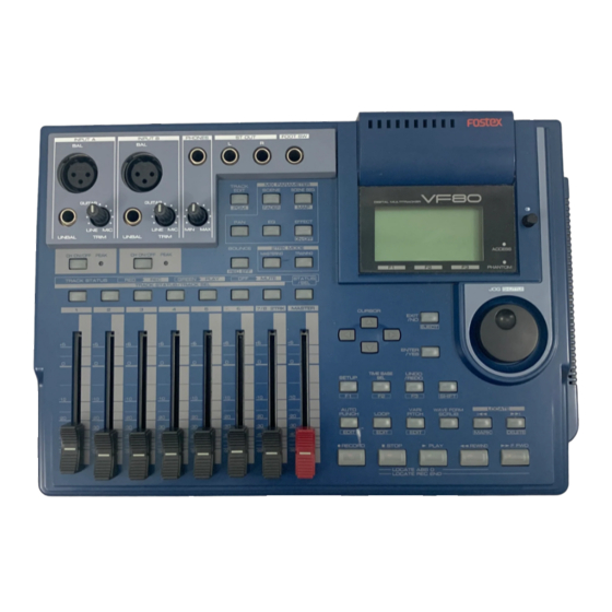 Fostex VF80 Bedienungsanleitung