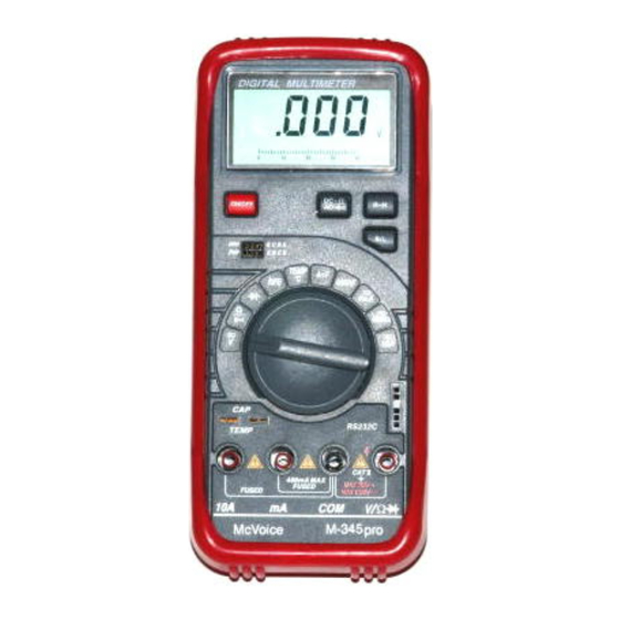McVoice M-345pro Bedienungsanleitung