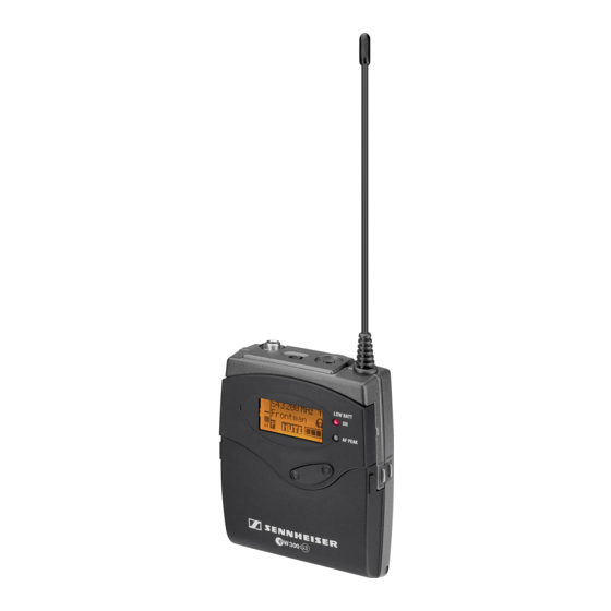 Sennheiser SK 300 G3 Bedienungsanleitung