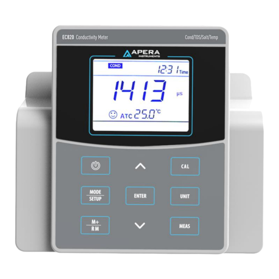 APERA INSTRUMENTS EC 820 Bedienungsanleitung