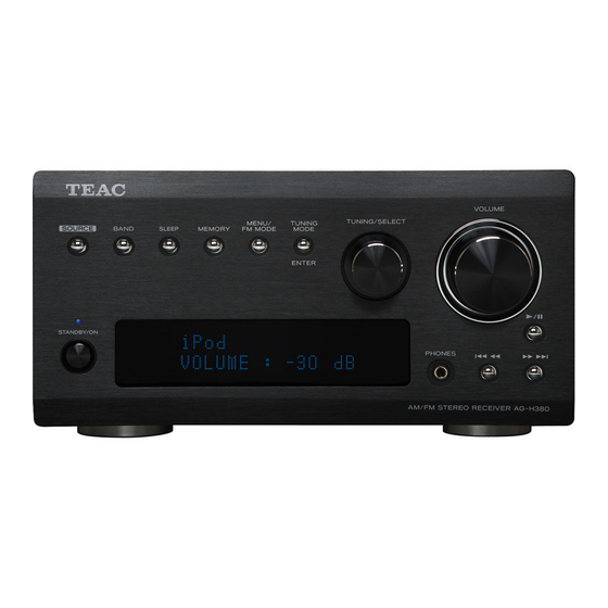 Teac AG-H380 Bedienungsanleitung