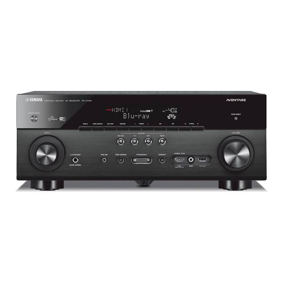 Yamaha AVENTAGE RX-A740 Bedienungsanleitung