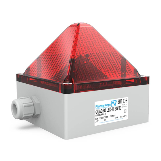 Pfannenberg Quadro LED-HI-3G/3D Betriebsanleitung
