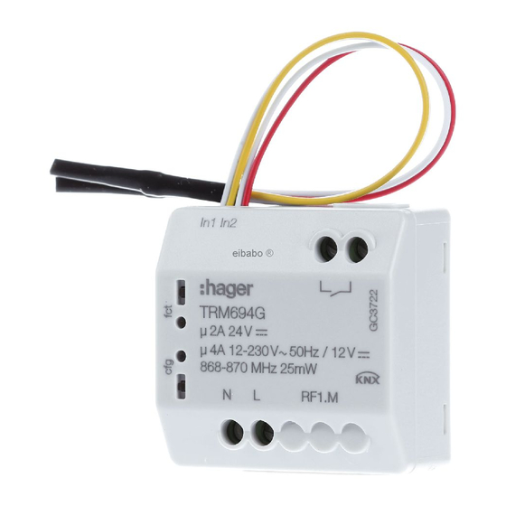 hager TRM694G Bedienungsanleitung
