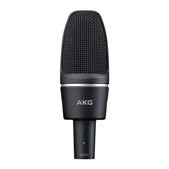 AKG C3000 Handbücher