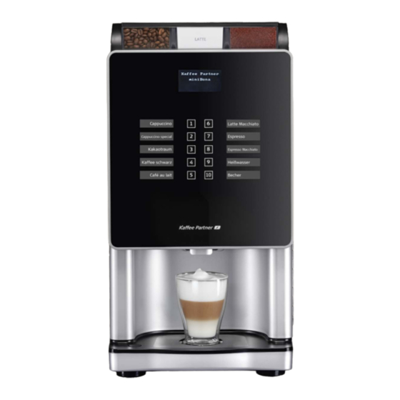 Kaffee Partner miniBona Betriebsanleitung