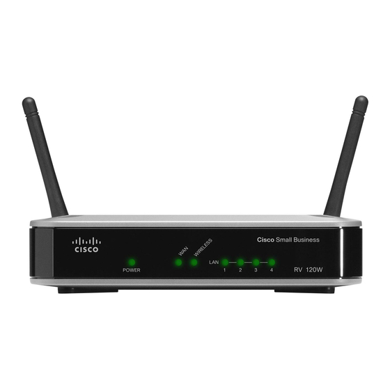 Cisco RV0 Serie Bedienungsanleitung