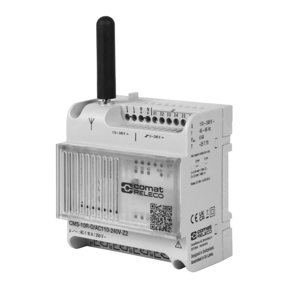 Comat Releco CMS-10R Installationsanleitung