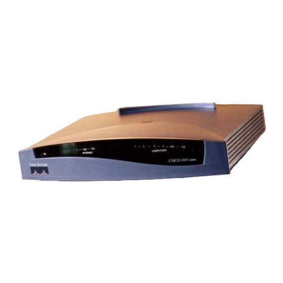Cisco 806 Serie Konfigurieren