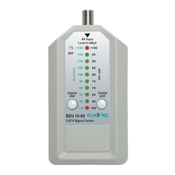axing basic-line BZU 10-02 Betriebsanleitung