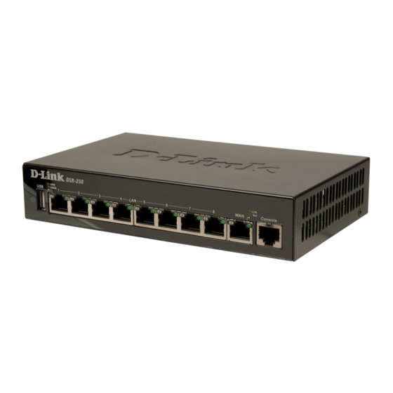 D-Link DSR-250 Installationsanleitung