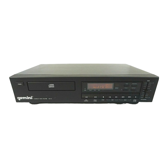 Gemini CD-12 Bedienungsanleitung