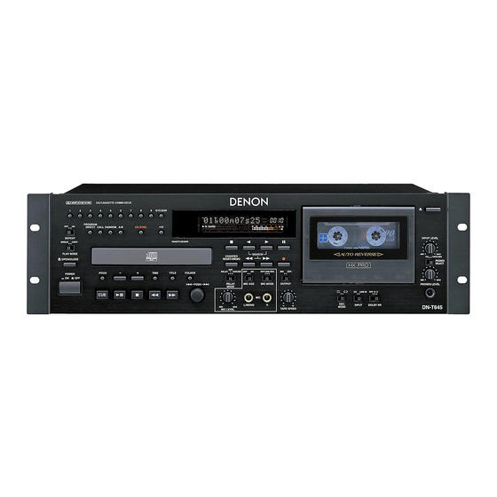 Denon DN-T645 Bedienungsanleitung