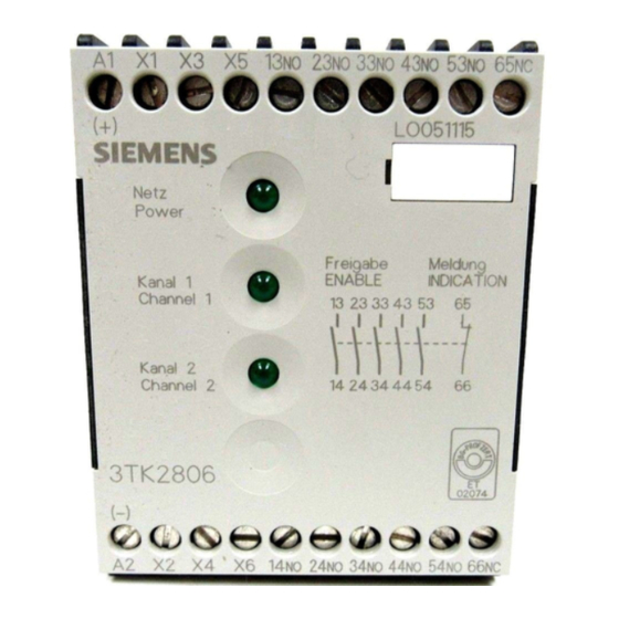 Siemens 3TK2805 Handbücher
