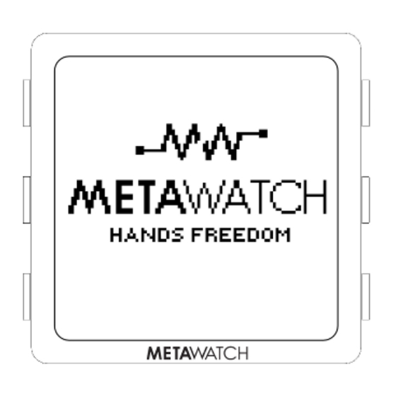 Metawatch Strata Bedienungsanleitung