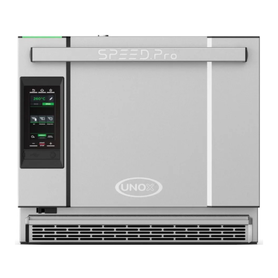 Unox BAKERLUX SPEED.Pro Gebrauch Und Wartung