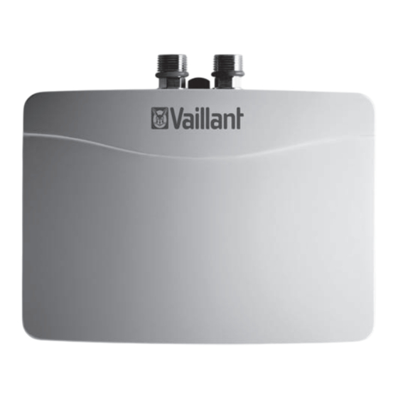 Vaillant miniVED H /2 N Serie Installations- Und Wartungsanleitung