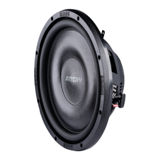 Eton PW 10 FLAT Einbauanleitung