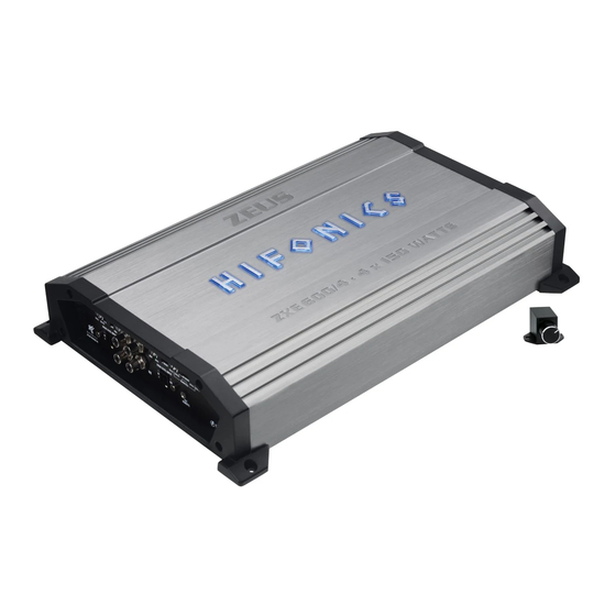 Hifonics ZEUS EVOLUTION ZXE600/4 Bedienungsanleitung