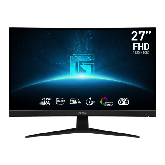 MSI G27C4 E3 Benutzerhandbuch