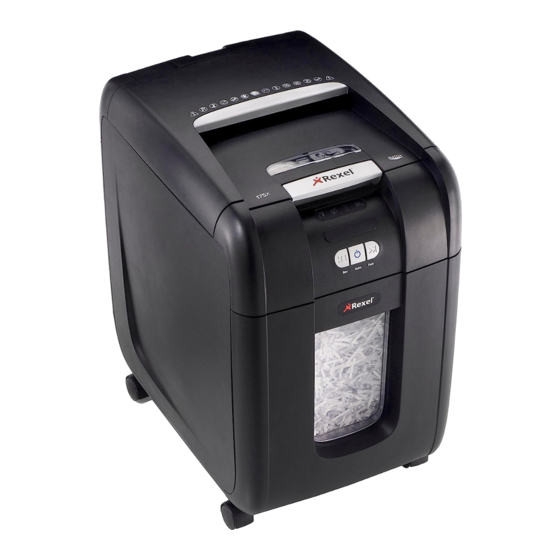Rexel Auto+ 175X Bedienungsanleitung