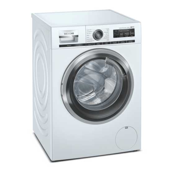 Siemens WM14VK0CFG Gebrauchs- Und Montageanleitung