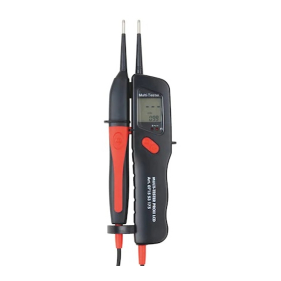 Würth MULTI-TESTER PRO II LCD Originalbetriebsanleitung