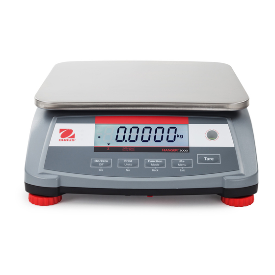 OHAUS Ranger 3000 Serie Handbuch