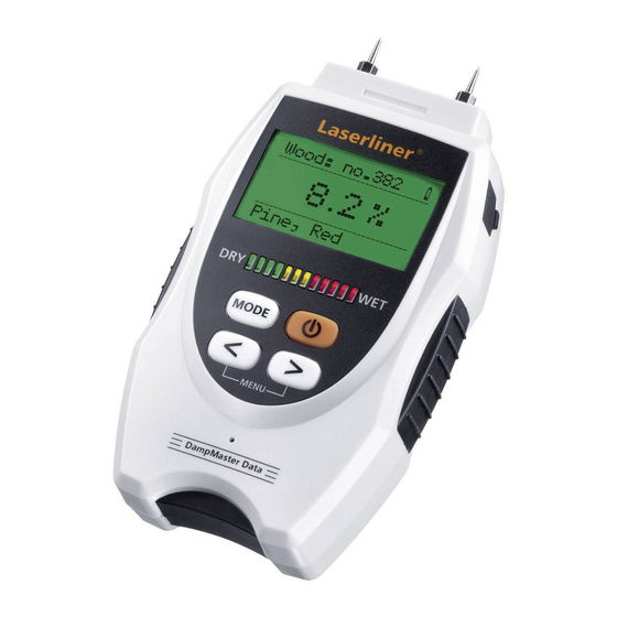 LaserLiner DampMaster Data Plus Bedienungsanleitung