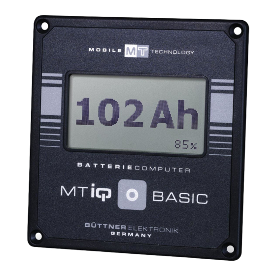 Buttner Elektronik MT iQ Basic Bedienungsanleitung
