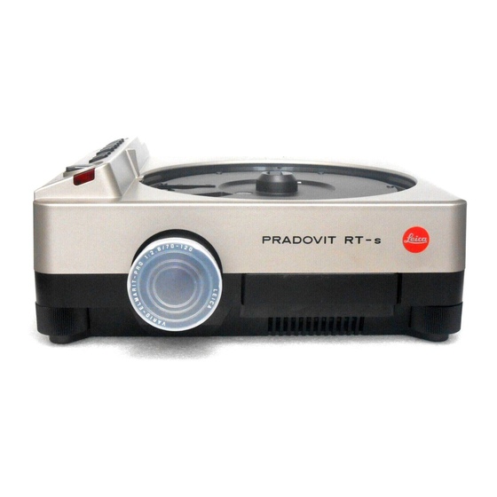 Leica PRADOVIT RT-s Anleitung